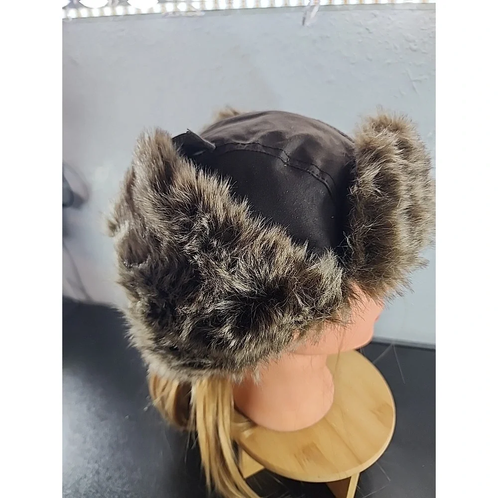 Free Authority Faux Fur Trapper Hat‎ Ear Flap Warm Brown